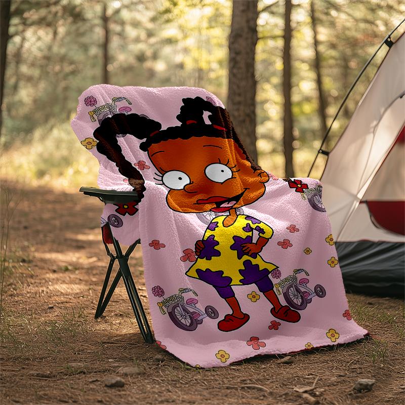 Rugrats Theme Printed Blanket - Perfect for Couch, Bed, Travel & Outdoor Use | Machine Washable, Cozy & Durable.