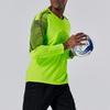 Mens Striped Long Sleeve Goalkeeper Jersey Protective Sponge Pad Training Tops Soccer Football Uniform