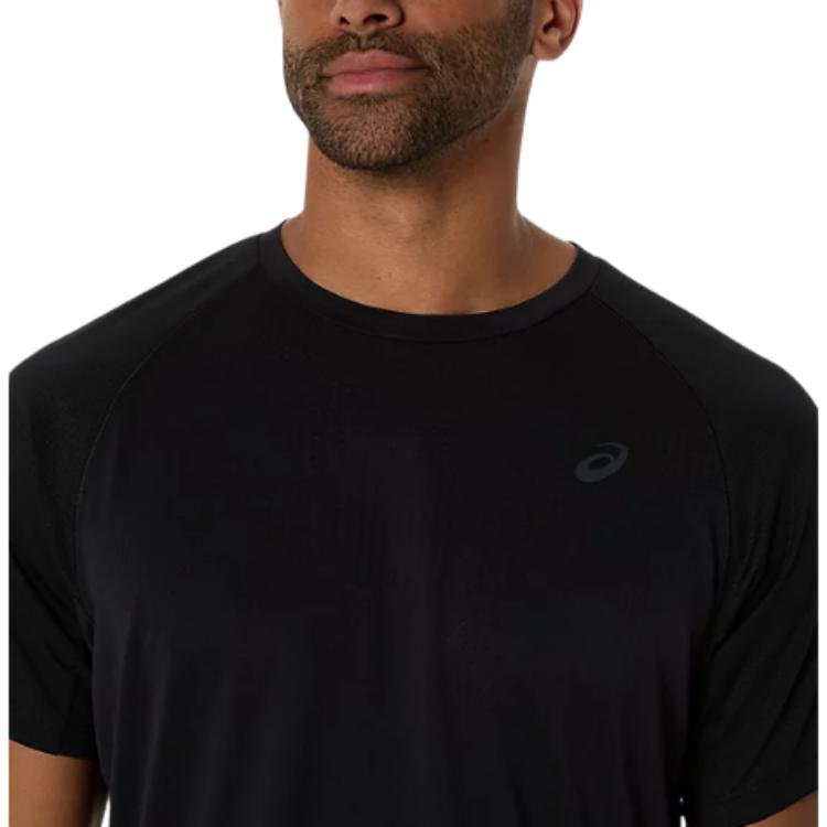 ASICS T Shirts Men's Black Crew Neck 2031E888-001