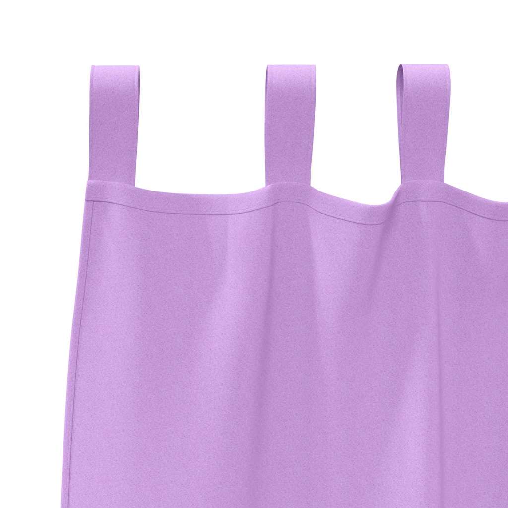 Blackout Curtains with Rings 2 pcs Purple 225 x 140 cm