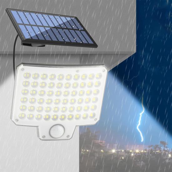 Ультра-яркий солнечный свет с дистанционным управлением Высокая яркость 3 режима освещения Перезаряжаемый Простота установки IP44 Водонепроницаемый солнечный свет для сада и гаража