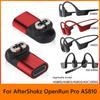 Magnetic USB C Adapter 90 Degree Bending Headphones Charger with Lanyard Hole for AfterShokz OpenRun Pro AS810/Mini S811