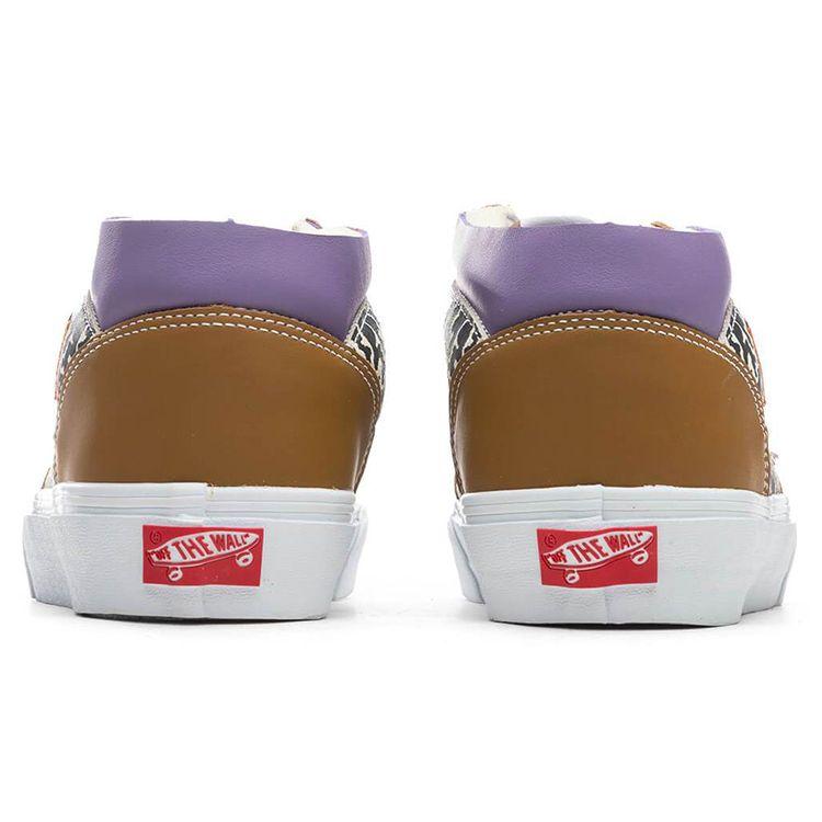 Vans Кроссовки Half Cab Vault EF VLT LX Canvas Унисекс Средняя высота Коричнево-фиолетовый Принт Корова VN0A5HZV9N3