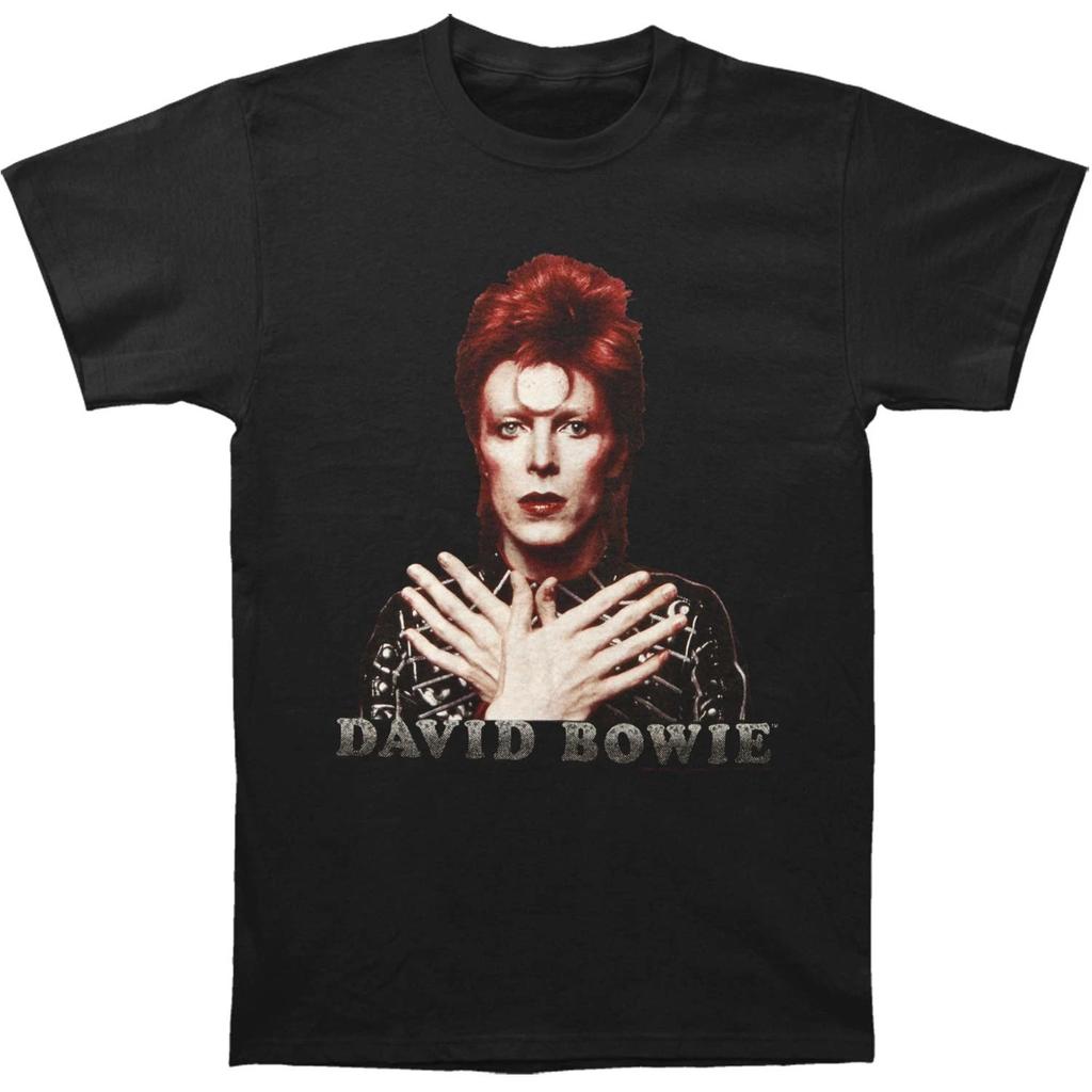 Men's David Bowie Ziggy 1973 Slim Fit T-shirt Small Black