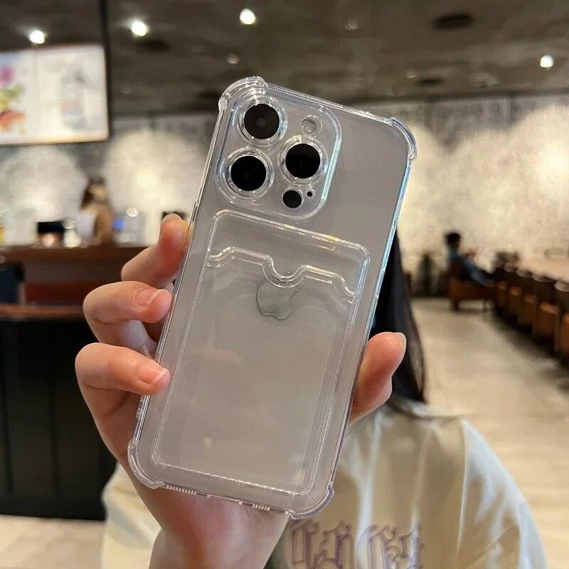 Роскошный мягкий чехол для телефона в виде карты для iPhone 15 14 13 12 11 Pro Max Mini X XS Max XR 7 8 Plus SE 2020, прозрачный чехол-бампер