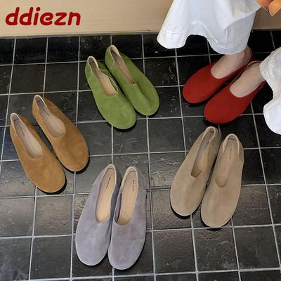 Мода Мода Мелкие Женские Балетки С Обувью Женская Обувь Слипоны Круглый Носок Женские Балетки Обувь Новинка Весна Лето