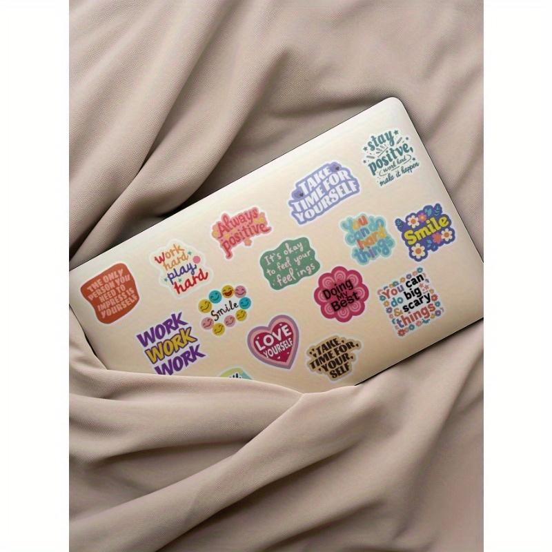 50pcs Positive Affirmation Colorful Graffiti Stickers Waterproof PVC Material Personalized Gift Decoration Water Cup Scrapbook