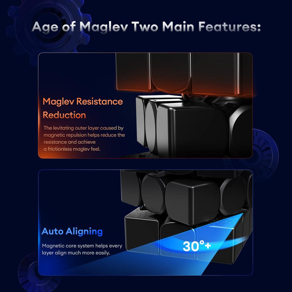 GAN 13 Maglev UV Официальный соревновательный магнитный куб Высокопроизводительный магнитный куб-пистолет 3x3 Без наклеек Легко поворачиваемый Magic Cube Coat, -