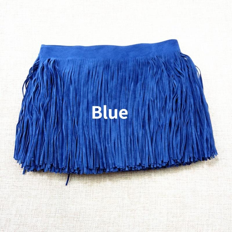 2 м двусторонняя искусственная замша с бахромой и кисточками, отделка юбки своими руками, платье, бахрома по краю, сумка, швейное ремесло