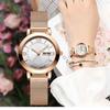 Женские часы, модные персонализированные простые часы, набор цифровых часов с ремнем и бабочкой