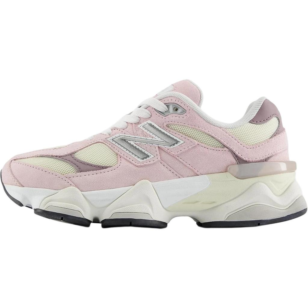 New Balance NB 9060 Мягкие и удобные Устойчивые к истиранию Низкие Детские Беговые Кроссовки Розовый/Белый GC9060BE