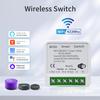 Умный переключатель Tuya WiFi 433 МГц Реле Приемник Беспроводной 1/2/3 клавиши 86 Настенная панель Переключатель Управление через приложение Работает с Alexa Google Home
