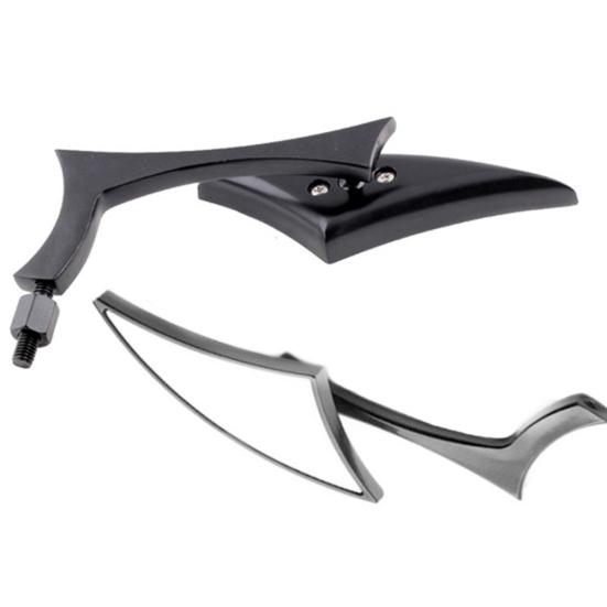 2Pcs 8/10mm Universal Aluminum Alloy Motorcycle Bar End Side Rearview Mirrors