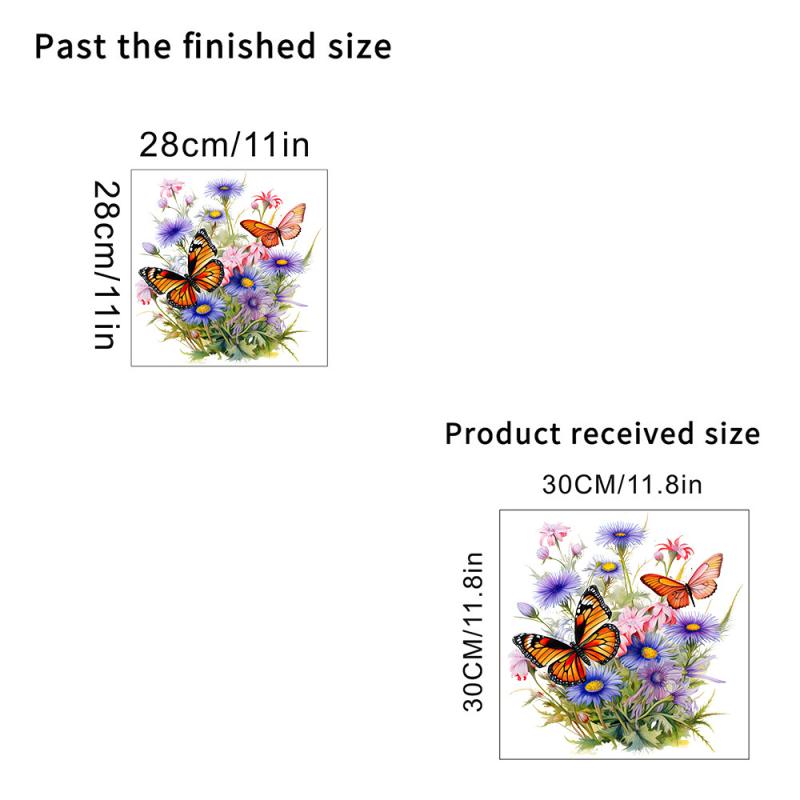 Butterflies Surround Flowers Toilet Sticker Home Decoration Toilet Lid Wc Universal Waterproof Decals Bathroom Accessories