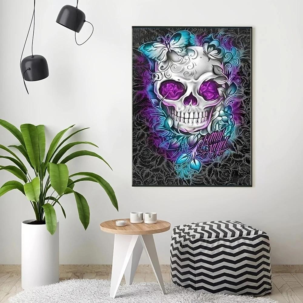5D DIY алмазная живопись, бабочки и скелеты, для взрослых и детей, наборы для вышивания, полные стразы, алмазные картины