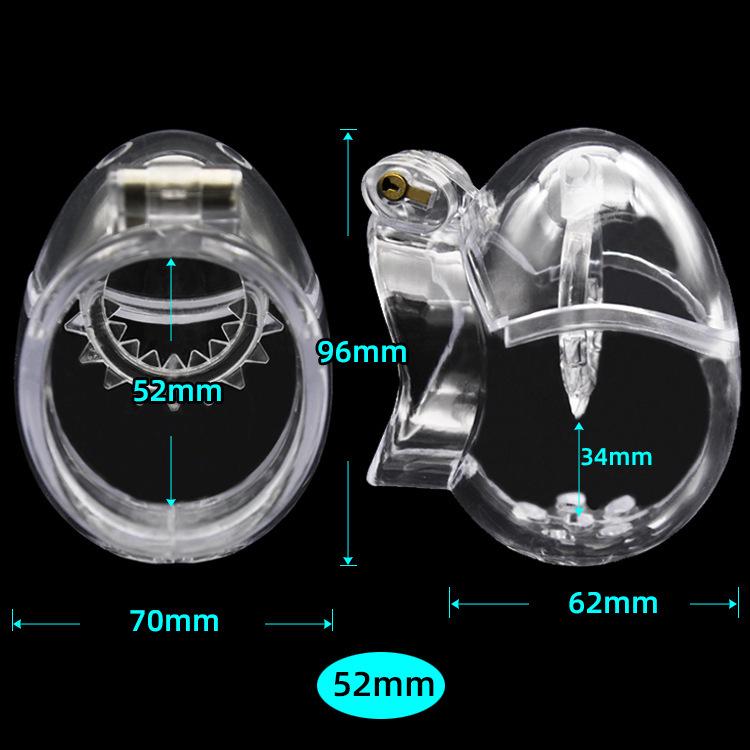 Men's Egg-Shaped Chastity Lock Cage CB6000 - Kinky Restraint Ring for Adult Use