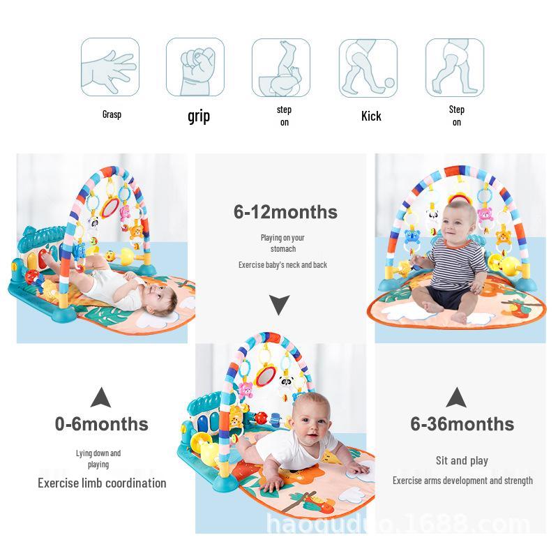 Infant & Toddler Kick and Play Piano Gym 4-in-1 Toy