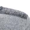 Plaid Lined Zipper Closure Male Sweater Coat Long Sleeve Patchwork Color Pockets Stand Collar Sweater Coat Men Knitwear