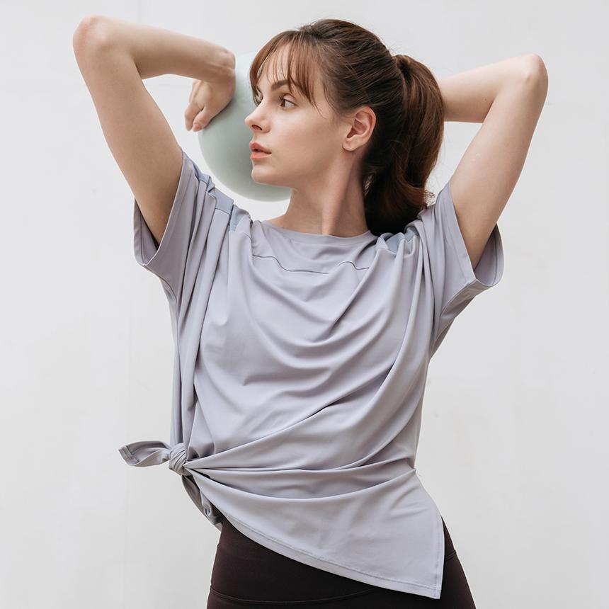 Mesh Yoga Loose Fit Short Sleeve Long Tee (5 Colors)