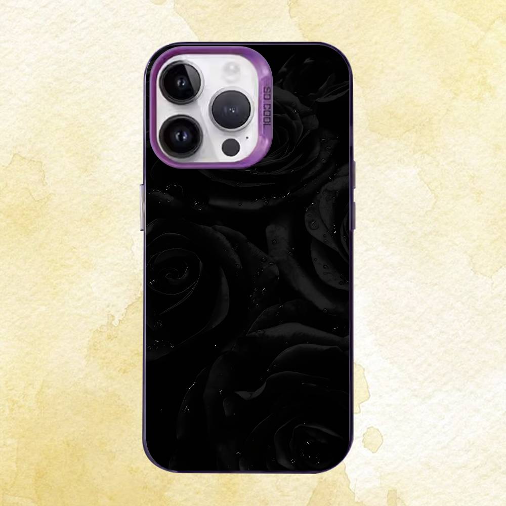 Черный Косметический Кейс iPhone 17,16e,16,15,14,13,12,11 Pro Max X XS Air Plus Задняя Крышка