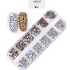 1440pcs SS4-SS6 Mixed Sizes Glass Nail Rhinestones Crystal Strass Multi-Color For Nail Art Decoration Accessories Rhinestones