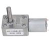 DC Worm Gear Motor 10RPM M8x33mm High Transmission Accuracy Aluminum Brass Speed Reduction Motor