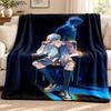 Link Click blanket Flannel Blanket Soft Cozy Plush Throw for Sofa Bed Lightweight Home Decoration Outdoor camping