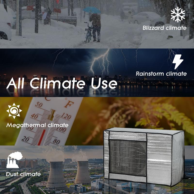 Алюминиевая фольга для защиты кондиционера от солнца, водонепроницаемый пылезащитный чехол для внешнего блока кондиционера для дома