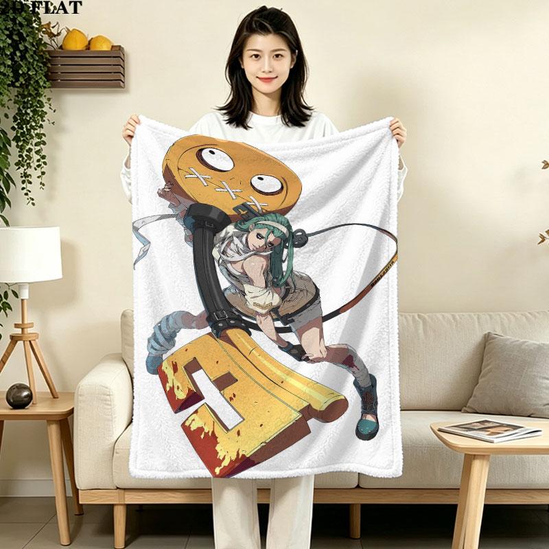 1PC Gachiakuta Patterned Flannel Blanket Suitable For All Seasons For Home Decor Warmth And Comfort Gifts Holiday Present