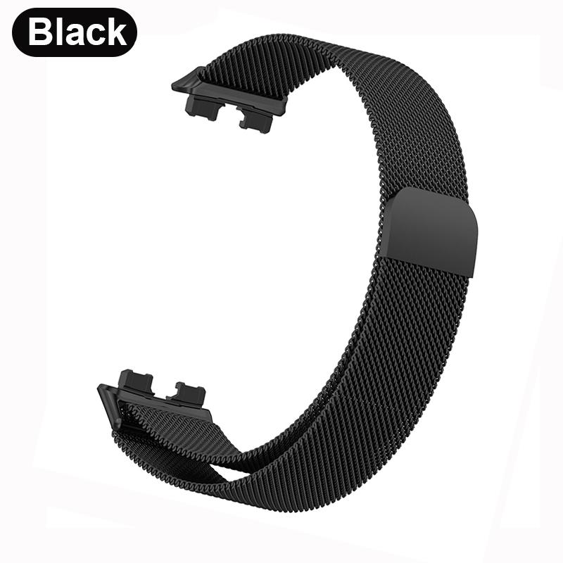 Metal Strap For Huawei Band 8 Bracelet With Protector Case Screen Soft TPU Replacement Milanese Magnetic Loop Huawei Watchband