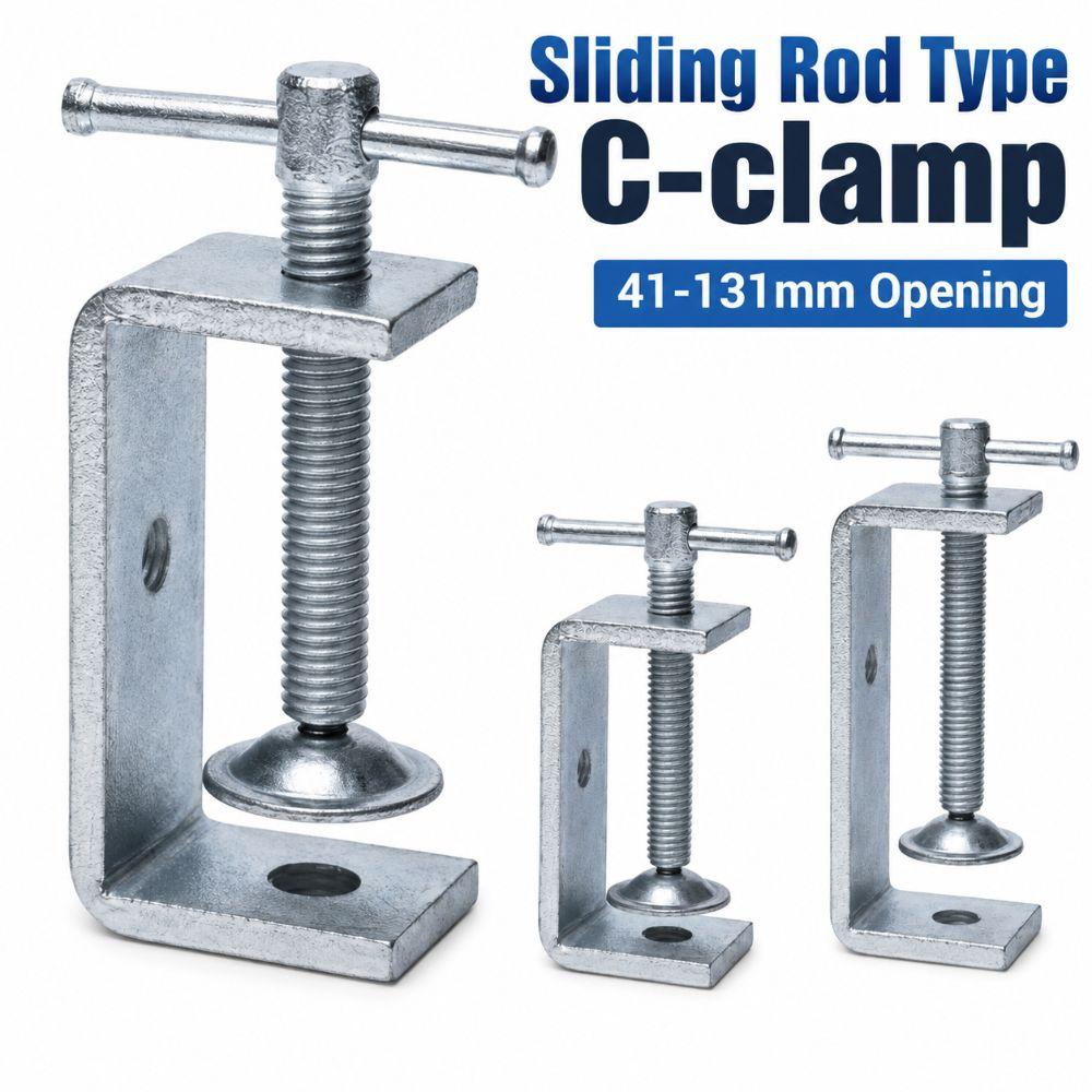 Adjustable Square Clamp Zinc Plating Fixed Holder Clip Professional C-clamp  Hardware Fasteners