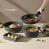 CAROTE EW 26cm Nonstick Frying Pan Only, Black, Handle Not Included, Induction & Gas