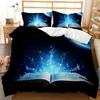 Magic Book Duvet Set Suitable For Boys And Girls Bedroom Decoration Bedding Three-Piece Set