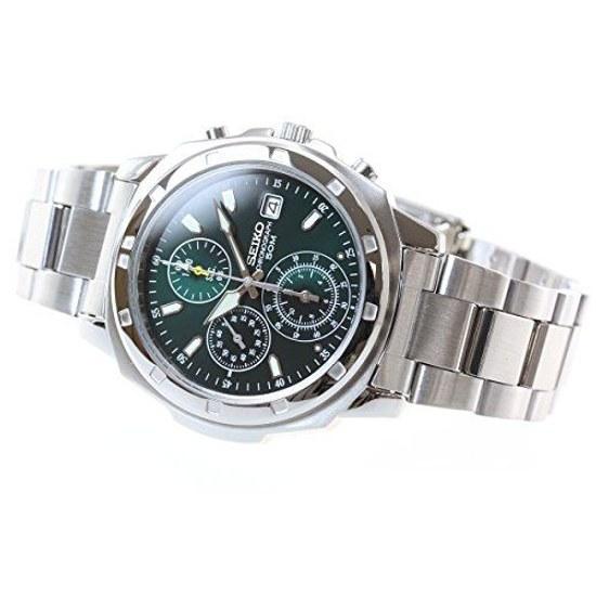SEIKO мужские часы зарубежная модель SND411PC зеленые