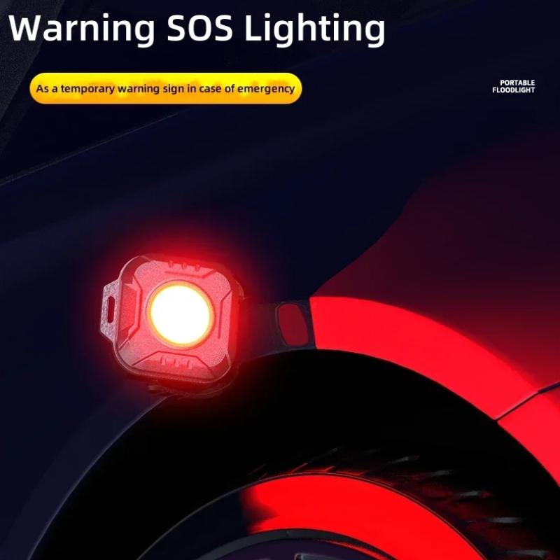 Карманные фонари COB, брелок-фонарик, USB-перезаряжаемый, 6 режимов, супер яркий, мини-портативный рабочий фонарь с магнитом для кемпинга на открытом воздухе