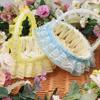 Beautiful Hand Made Flower Storage Basket Wicker Flower Basket  For Plant Home Wedding