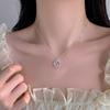 Серебряный кулон-пшеница Ожерелье Женское Изящное Цветочное Кольцо Дизайн Коробочная Цепь Легкие Украшения