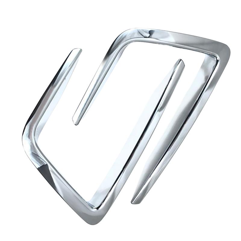 Chrome Front Fog Light Lamp Cover Decoration Sticker Trim For Ford Expedition 2018   Car Accessories