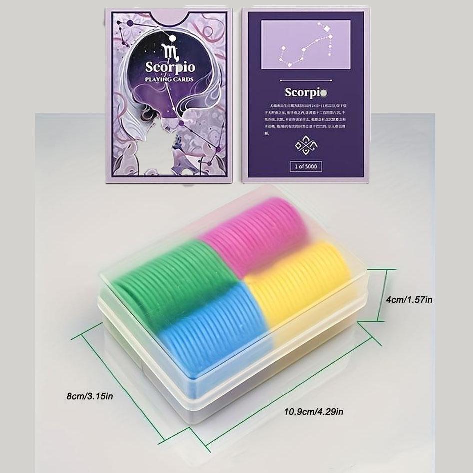 Игральные карты Scorpio Design Blue Core, 1 колода, 50 раундов, игровой реквизит для настольного покера