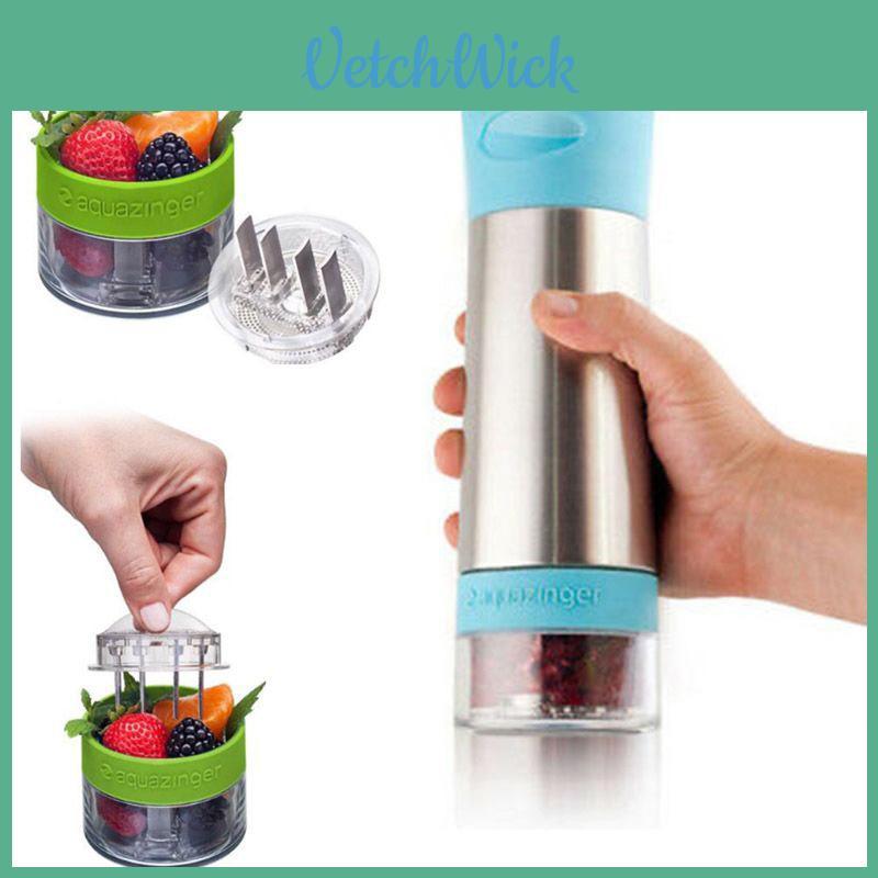 Бутылка-инфузер Aqua Zinger для воды с ароматизатором. Универсальная бутылка для освежающих напитков со свежими ингредиентами.