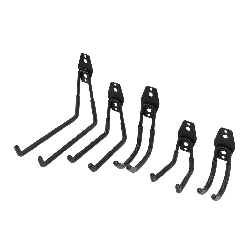 5PcsSet 40kg Garage Storage Double Hooks Heavy Duty Wall Mount Bicycle Holder Hanger for RV