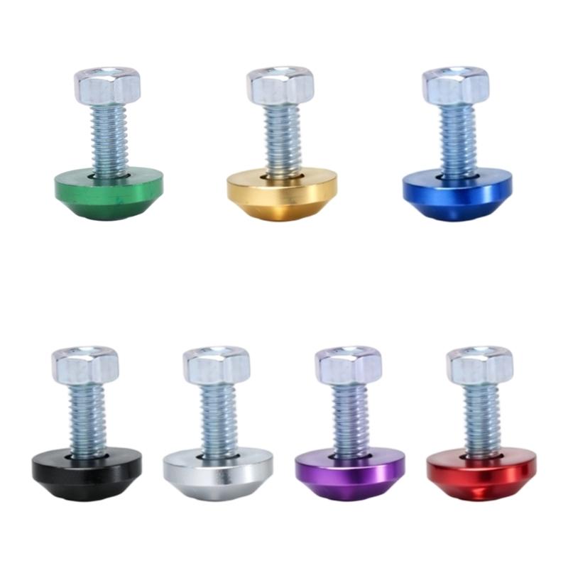 Motorcycle Plate Mounting Hardware with Anodized Countersunk Washers, Socket-Head Bolts and Nuts for Replacement
