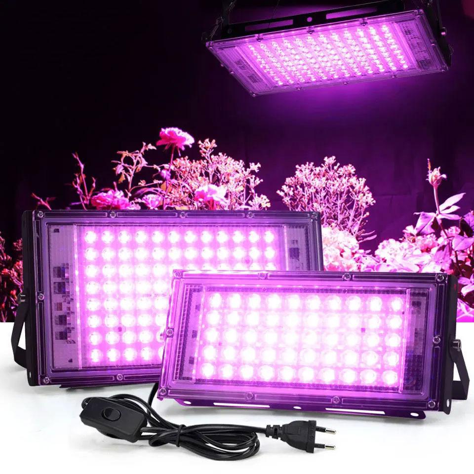 50W 100W 200W 300W Phyto Lamp 220V Full Spectrum Light Uv Plant Led Grow Light For Greenhouse Hydroponic Flowers Seeds Phytolamp