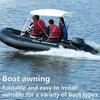 Portable Boat Sunshade Awning Foldable Kayak Shade Canopy Lightweight Awning For Speedboat Yacht Boat Accessories