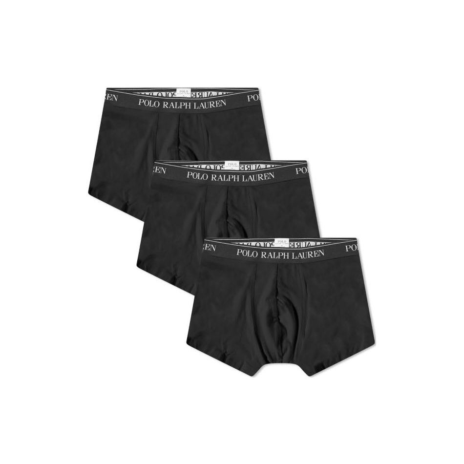 Polo Ralph Lauren Pique Waistband Boxer Briefs Мужское нижнее белье Черный 714835887-002