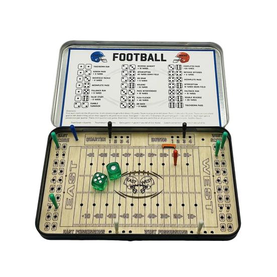 Travel Wooden Board Game Baseball Rugby Flick Soccer Knuckle Dice Game Multi-Players Interactive Desk