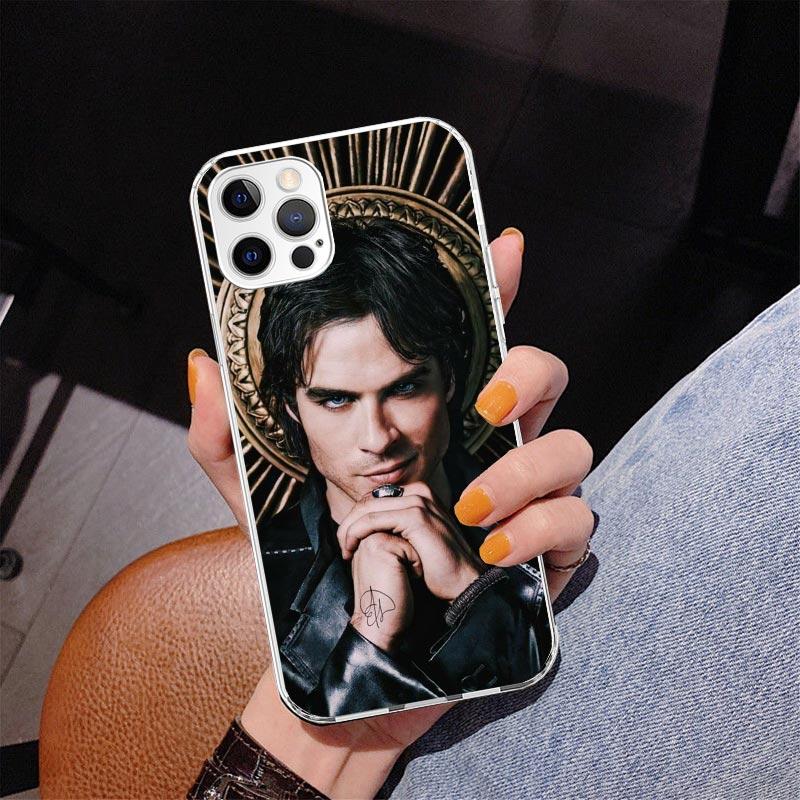 The Vampire Diaries Salvatore Phone Case For iPhone 17 Air 16 Pro Max 16E 15 + 14 Plus 11 12 13 Mini 7 8 SE Gift Print Cover Fun