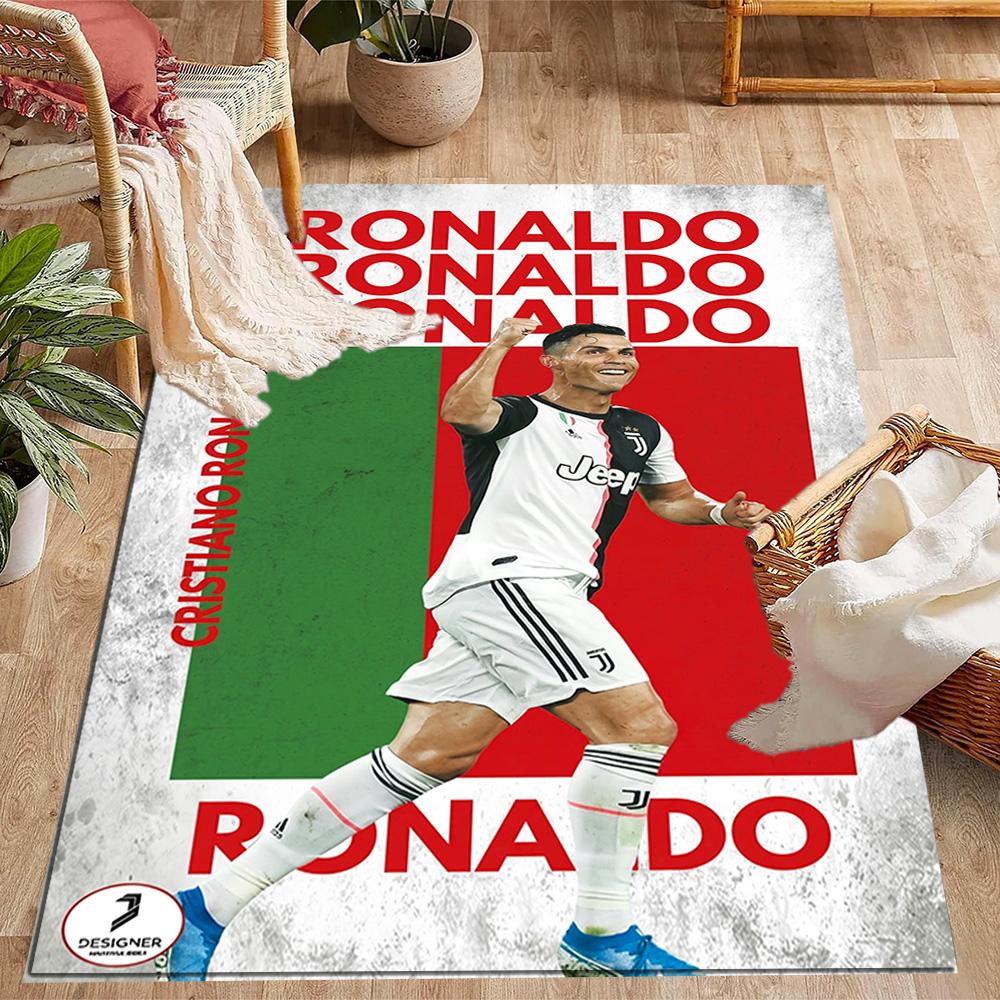 Cr7: Goat Celebration Carpet Perfect for Dormitory Playrooms Kitchen Game Room Anti-slip Rug Office home decor
