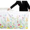 Gatherfun Wildflower Party Decorations Set: Flower Birthday Decorations, Includes 2-Pack Wildflower-Themed Tablecloths for Wildflower Baby Shower