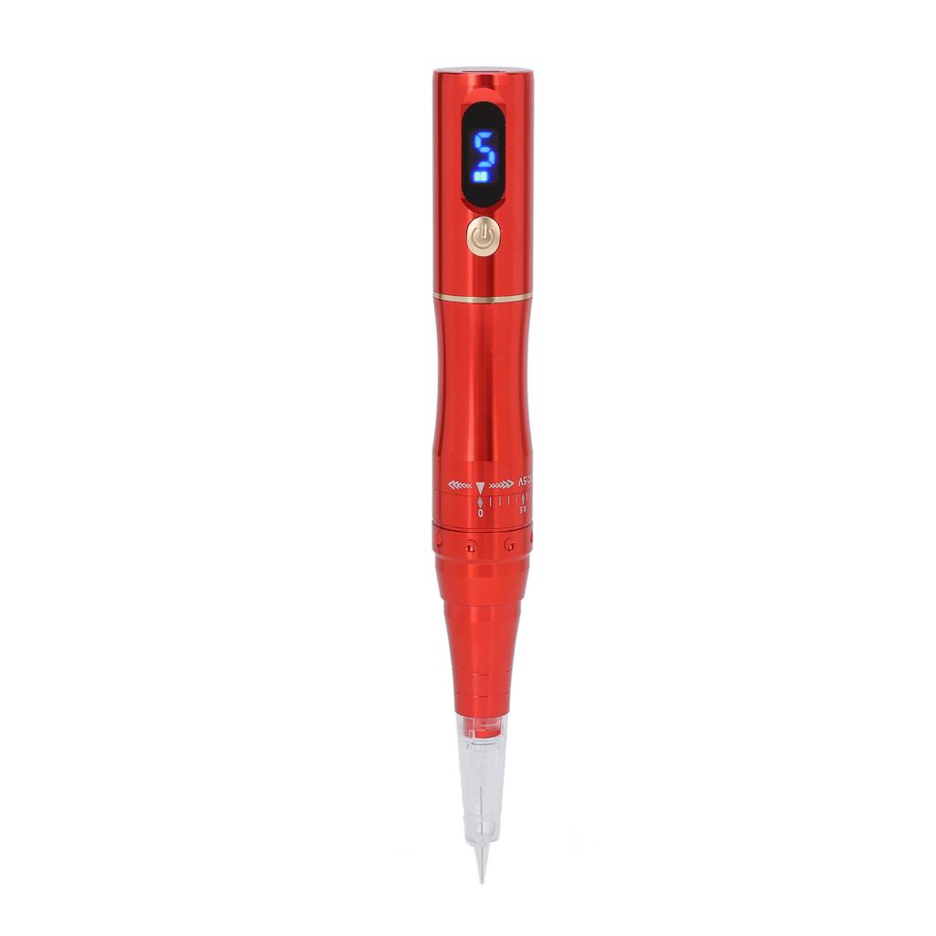 Semi Permanent Makeup Machine Cordless Charging Tattoo Microblading Pen for Eyebrow Lip Red